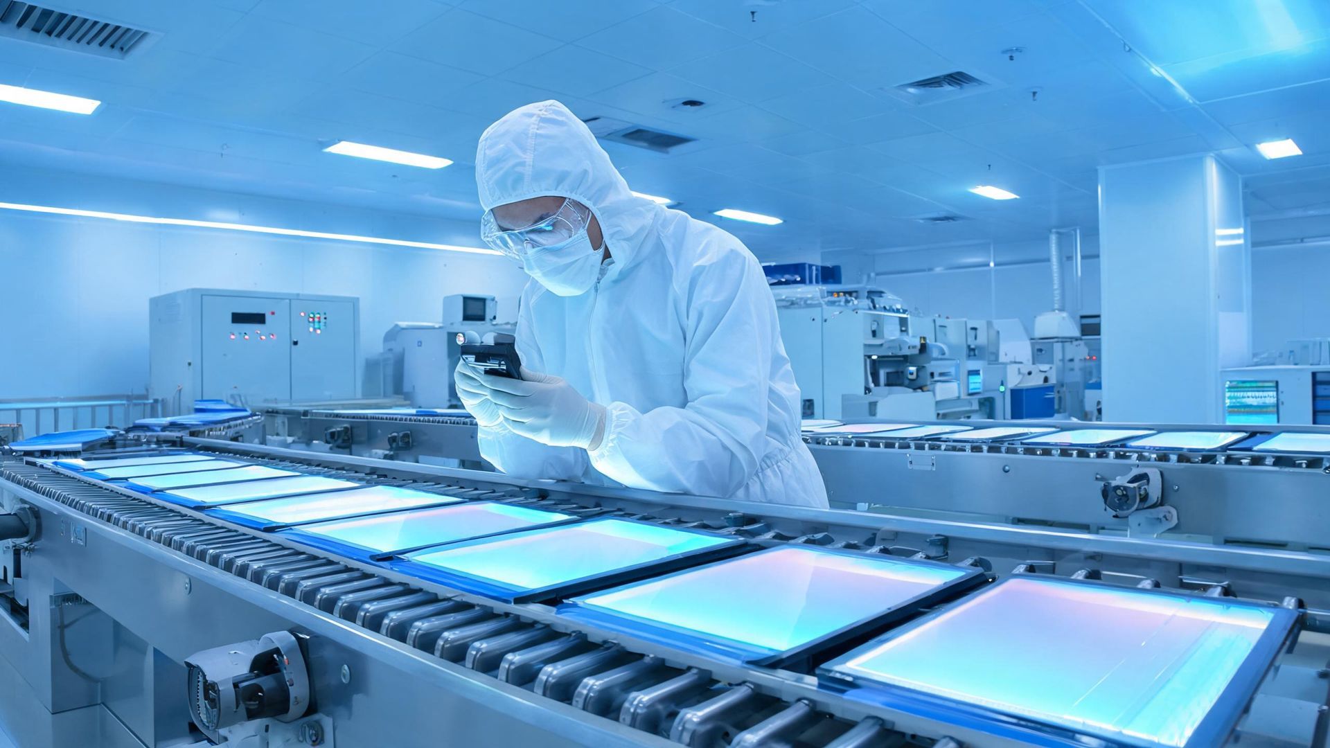 Display panel cleanroom production